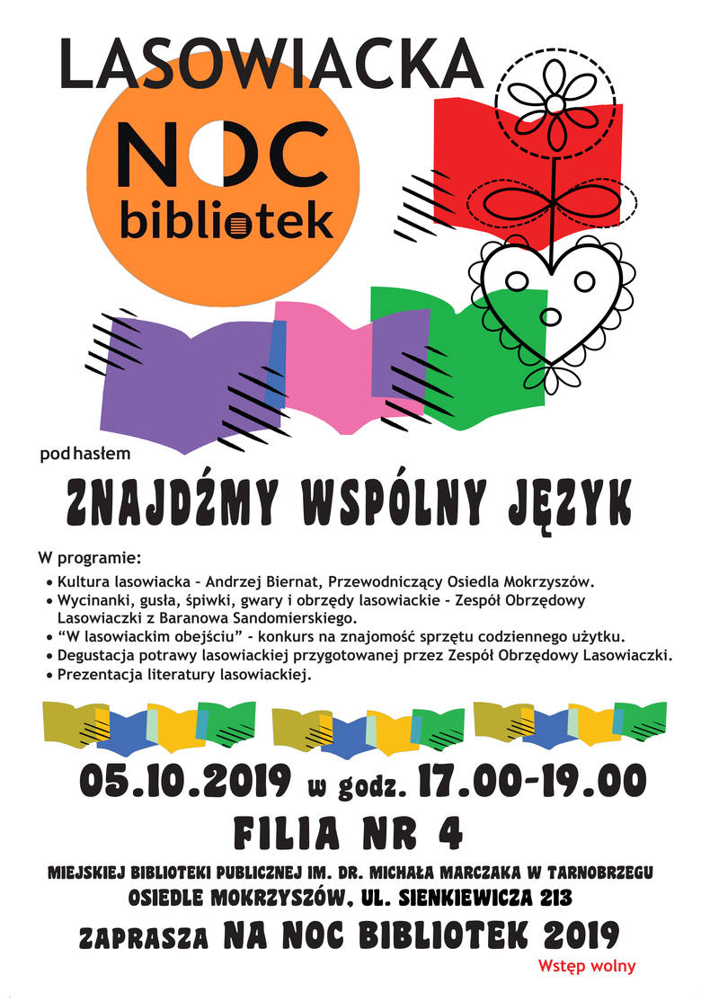 Lasowiacka Noc Bibliotek w sobotę w Tarnobrzegu
