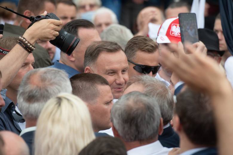 Andrzej Duda przed drug turą wyborów prezydenckich był m.in. w Czarnkowie na północy Wielkopolski