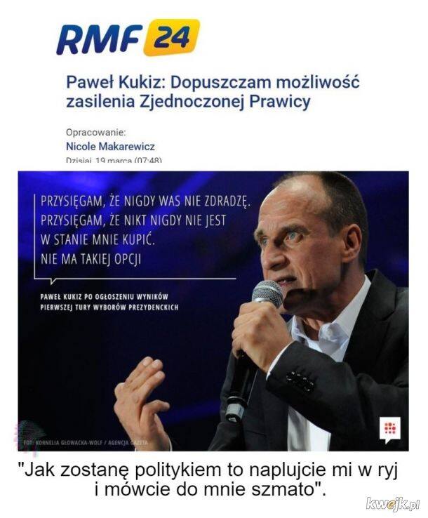 Pawel Kukiz Ma Elastyczny Kregoslup Moralny Memy Wspolpraca Kukiz 15 Z Pis W Ogniu Krytyki Internauci Przypominaja Kukizowi Jego Deklaracje Nto Pl