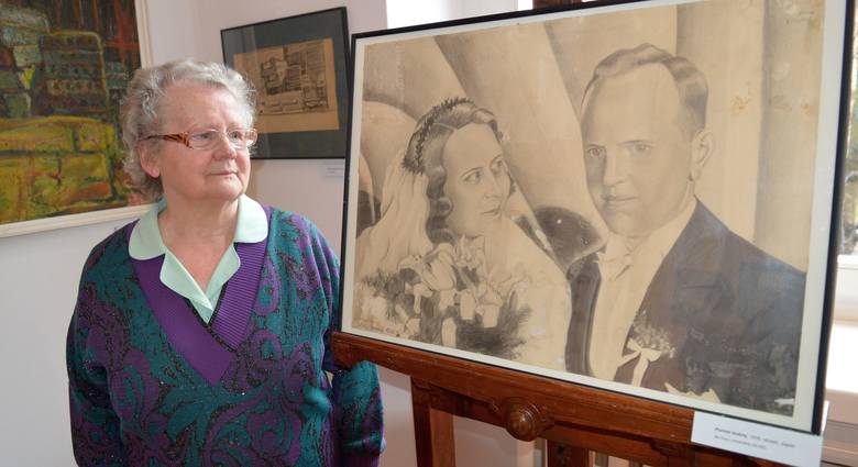 Rodzice Ewy Lichtańskiej ślub wzięli w 1931 r. Hilary Gwizdała narysował ich portret na podstawie fotografii w 1938 r.