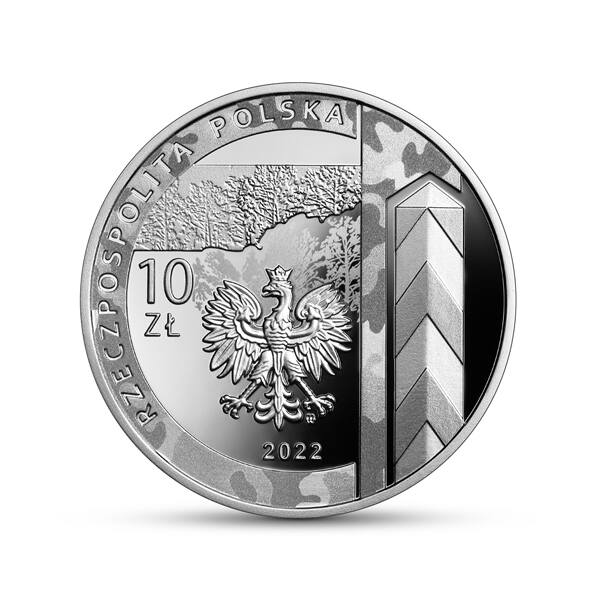 Ochronę polskiej granicy wschodniej Narodowy Bank Polski uhonorował srebrną monetą o nominale 10 zł