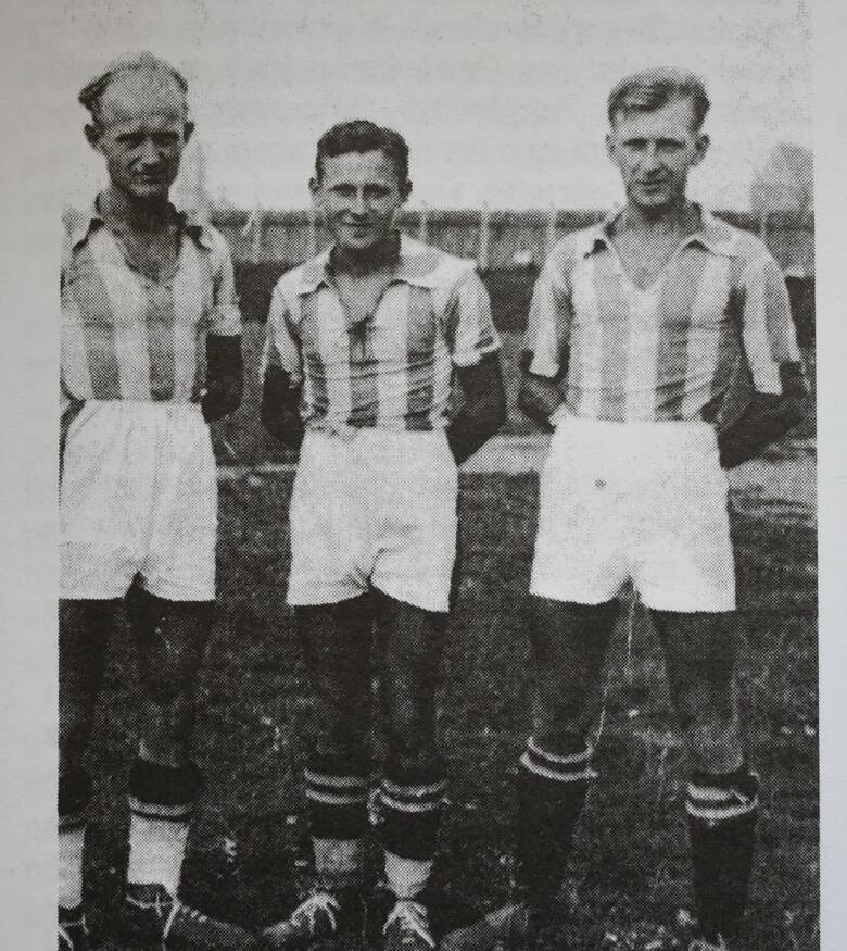 Bracia Hutni w barwach Soły: Stanisław, Tadeusz i Władysław na zdjęciu z 1939 roku