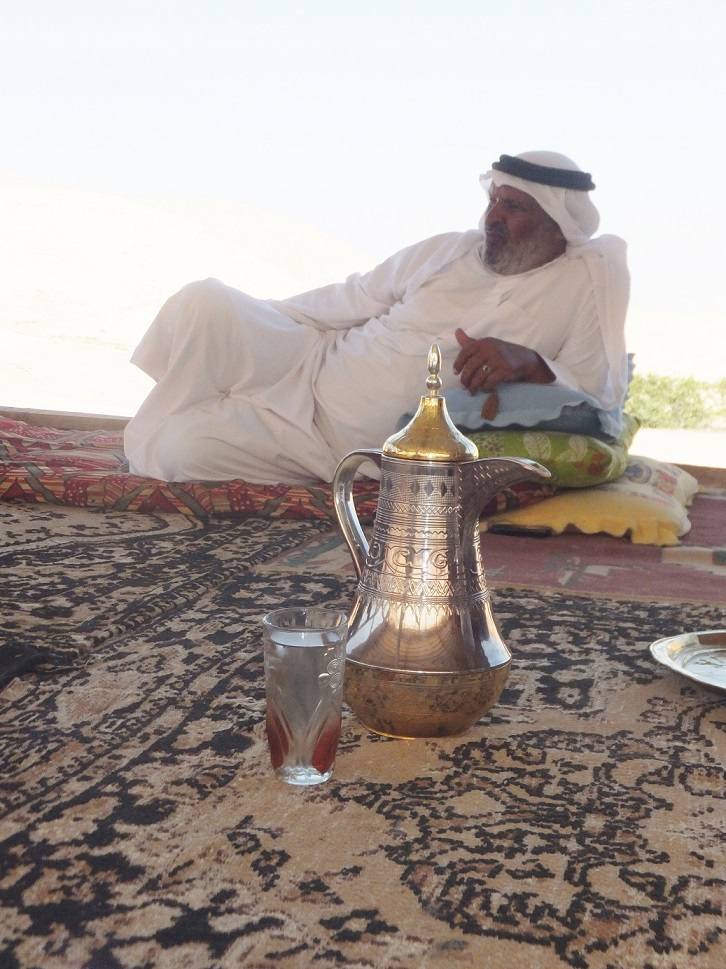 Sath Al-Bahr.  Khalil Al-Hammadin,beduin z plemienia Dżahalin