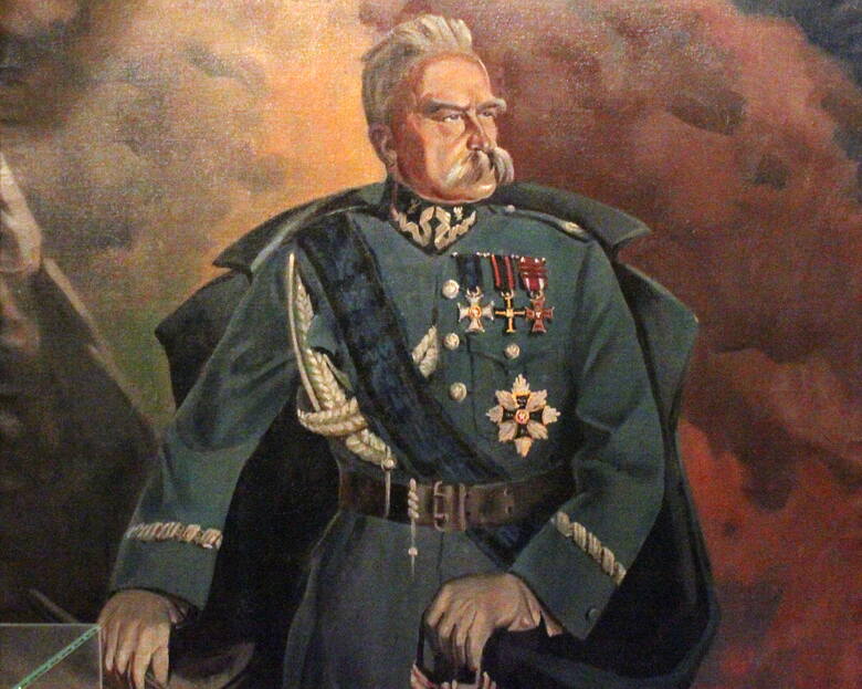 Józef Piłsudski na obrazie w Muzeum Kresów w Lubaczowie