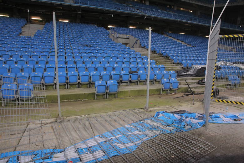 Lech Poznań: Tak wygląda zniszczony stadion po meczu z Legią