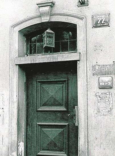 Drzwi Domu Literatów, fotografia  z 1979 r.