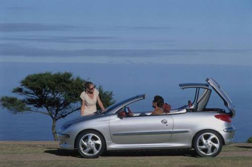 Fot. Peugeot: Genialny pomysł stworzenia małego samochodu ze składanym w bagażniku, blaszanym dachem. Peugeot 206 CC może być kabrioletem lub coupe.