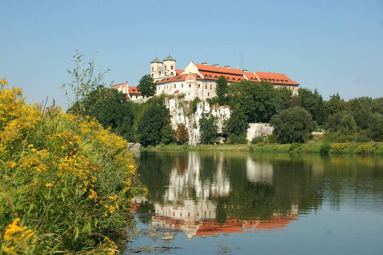 Widok na klasztor w Tyńcu