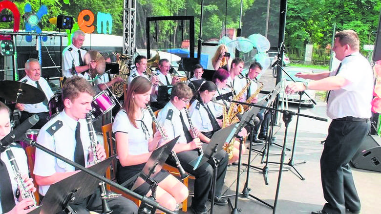 Orkiestra dęta OSP w Bełchowie działa przy Gminnym Ośrodku Kultury w Nieborowie