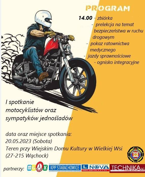 20 maja I spotkanie motocyklistów oraz sympatyków jednośladów w gminie Wąchock