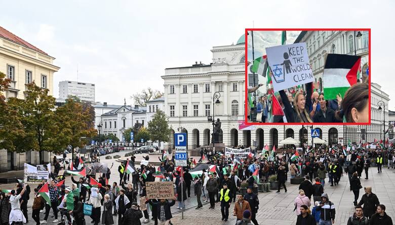 Antysemicki transparent na marszu w Warszawie niosła studentka WUM, Norweżka Marie Andersen.
