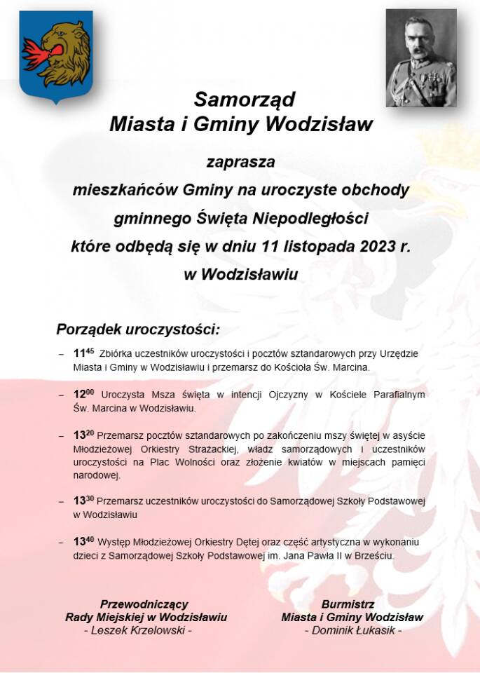 Obchody Święta Niepodległości 2023 w Wodzisławiu. Zobacz program obchodów