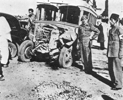 Arabski autobus zaatakowany przez żydowskich terrorystów (1947 r.)