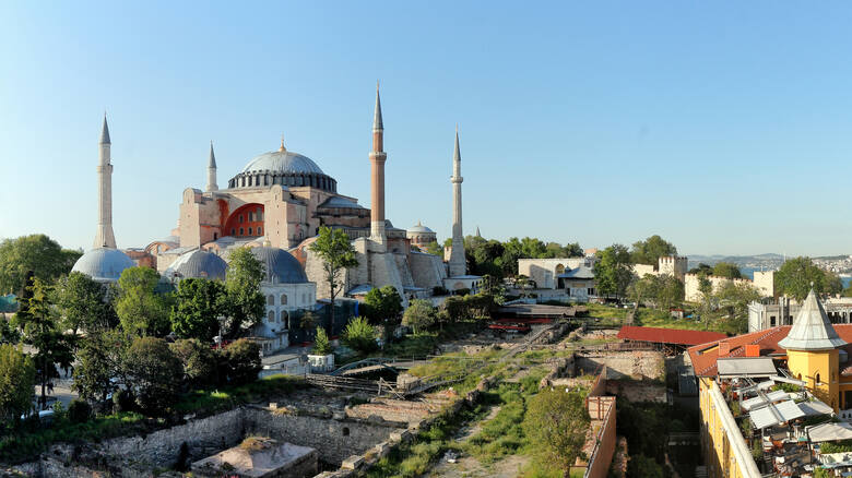 Widok na meczet Hagia Sophia