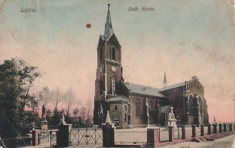 Kościół w Lipinach 1907 rok