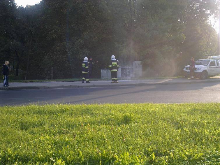 Trasa Mielno - Mścice: Pożar wyłączył sygnalizację świetlną
