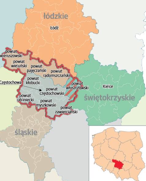 Wraca pomysł utworzenia województwa częstochowskiego. Włoszczowy jednak nie zabiorą?