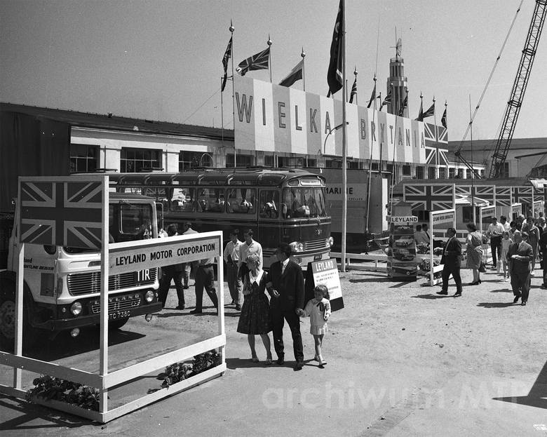 Stoisko Wielkiej Brytanii podczas targów w 1966 roku.<br /> 