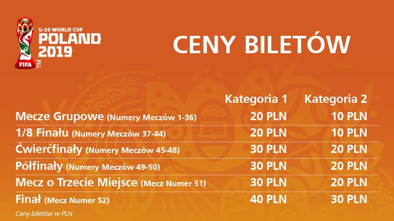 Mundial U-20 2019 w Polsce. Ogłoszono ceny biletów na Mistrzostwa świata U-20! [BILETY, CENY, STADIONY]