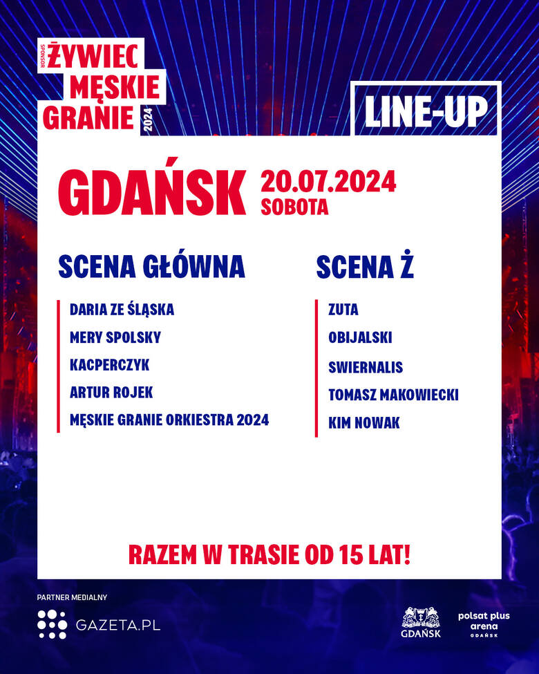 Męskie Granie 2024 w Gdańsku. Sprawdzamy line-up na Polsat Plus Arenie