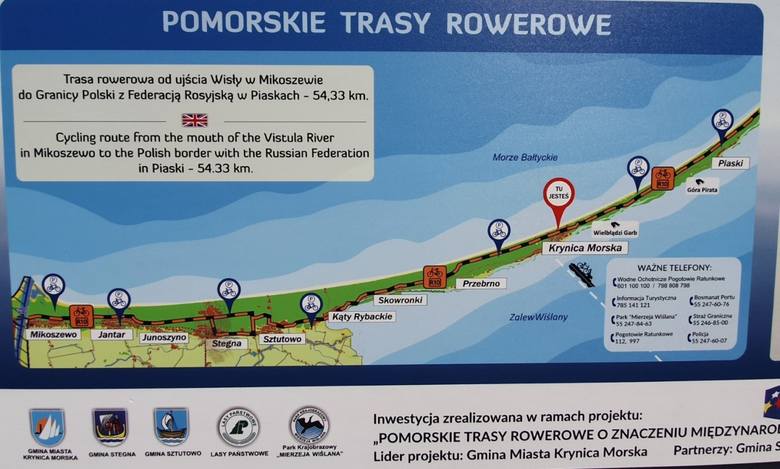 Nowa trasa rowerowa na Pomorzu już gotowa! Rowerem pojedziemy z Przebrna do Krynicy Morskiej. Otwarto także Promenadę Nadmorską! [zdjęcia]