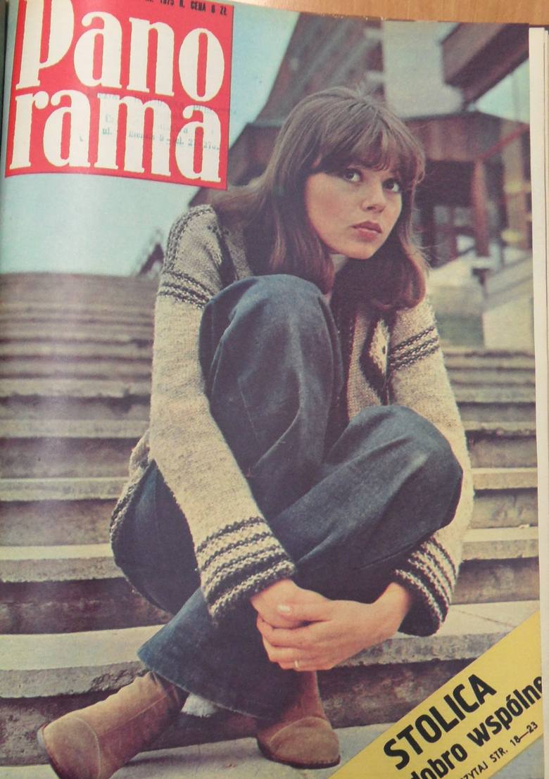 Maria Schabenbeck z Warszawy, modelka Mody Polskiej. Listopad 1975