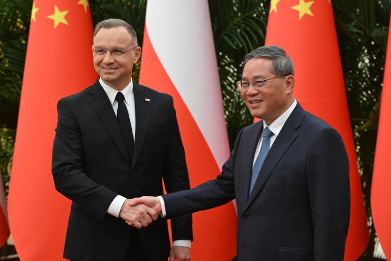 Prezydent Andrzej Duda w Chinach. Rozmawiał z premierem Li Qiangiem (na zdjęciu).