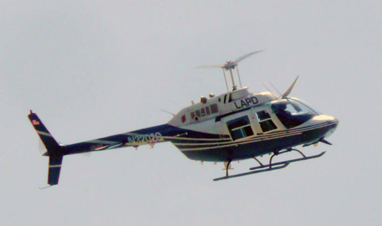 W barwach łódzkiej policji będzie latała taka maszyna (na zdjęciu bell policji Los Angeles).