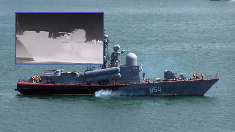 Ukraińskie morskie drony zatopiły rosyjską korwetę rakietową Iwanowiec.