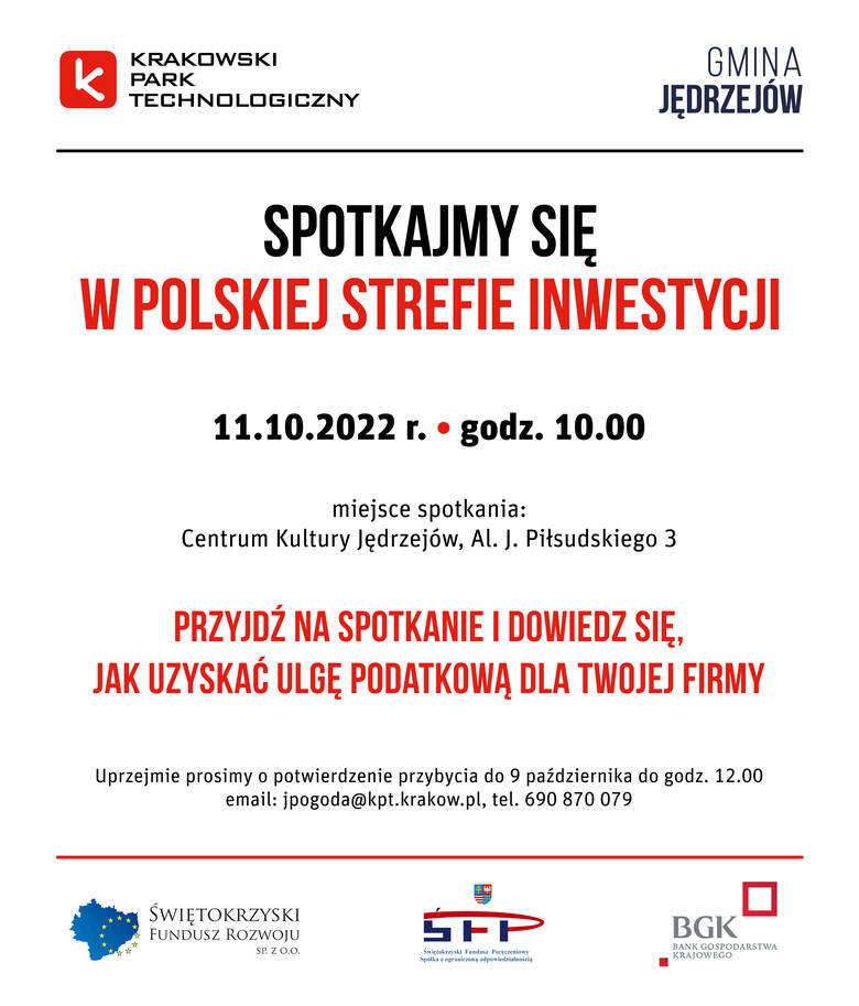Specjalne spotkanie dla przedsiębiorców w Centrum Kultury w Jędrzejowie. 