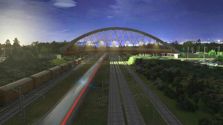 Most nad torami w Bukownie - wizualizacja