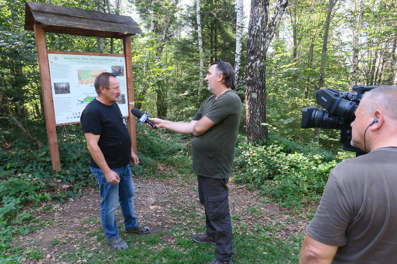 Badacze prowadzą poszukiwania sztolni "Róża" na terenie Nadleśnictwa Cisna w Bieszczadach