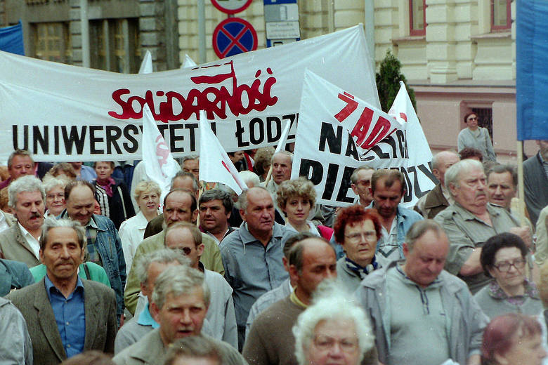 Protestowali też pracownicy Uniwersytetu Łódzkiego