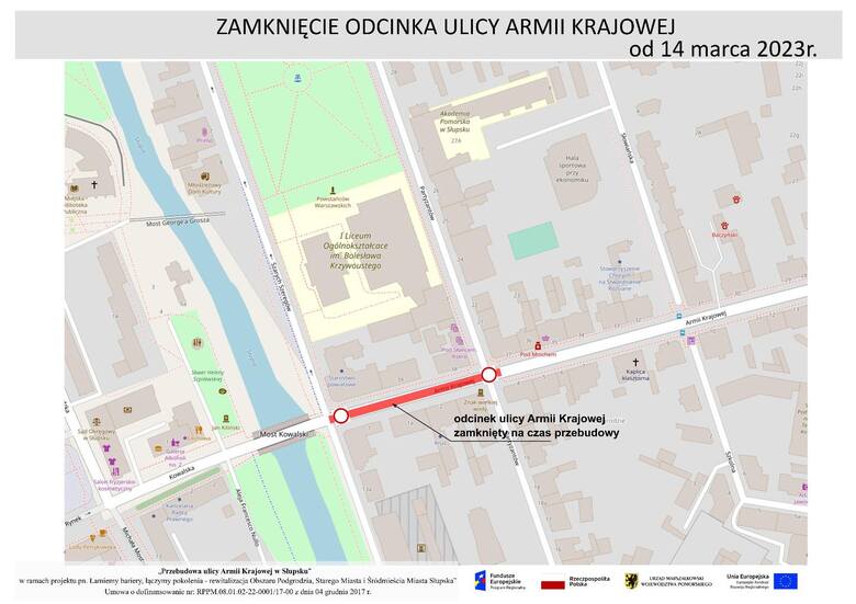 Nowe rondo na Kaszubskiej otwarte. Od 14 marca utrudnienia czekają kierowców na ulicy Armii Krajowej w Słupsku.