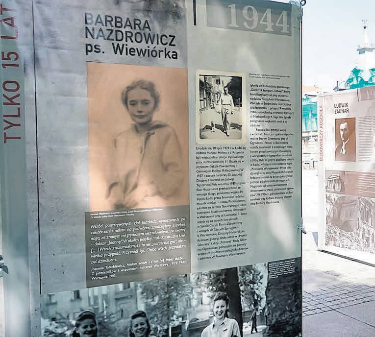 Barbara Marta Nazdrowicz ps. Wiewiórka zginęła od odłamka bomby w bramie warszawskiej kamienicy, obok której walczyła na powstańczej barykadzie