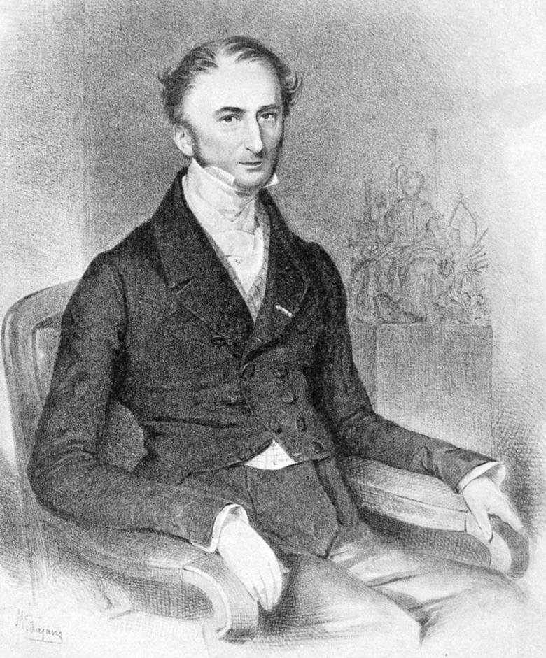 Portret Piotra Antoniego Steinkellera z 1859 r. Zakład litograficzny Maksymiliana Fajansa w Warszawie