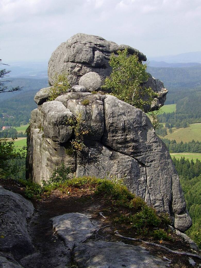 Szczeliniec Wielki - skała „Małpolud"Domena publiczna