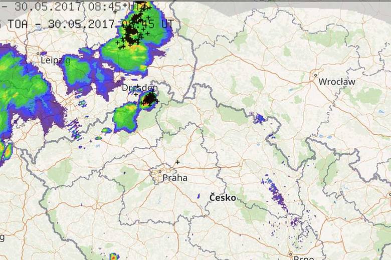 Intensywne burze z gradem i silnym wiatrem we Wrocławiu (RADAR ONLINE, PROGNOZA)
