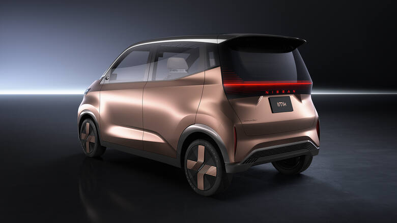 Nissan IMk.100‑procentowo elektryczny IMk jest zapowiedzią nowego kierunku we wzornictwie Nissana oraz tego, jak marka zamierza kontynuować wdrażanie