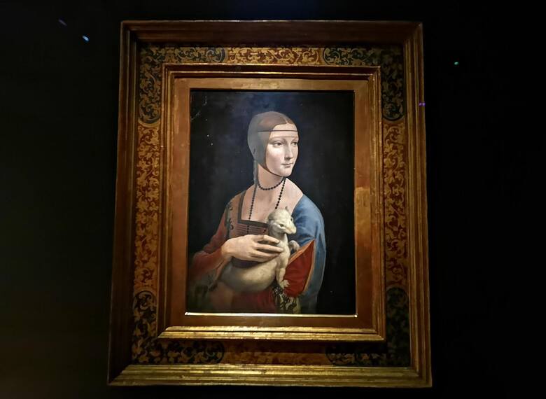 "Dama z gronostajem" pędzla Leonarda da Vinci to skarb Muzeum Książąt Czartoryskich w Krakowie.