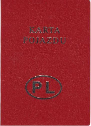 Fot. archiwum: Każdy pojazd po raz pierwszy rejestrowany w Polsce od 1 lipca 1999 roku musi posiadać kartę pojazdu. Jeśli kupujemy nowy samochód kartę