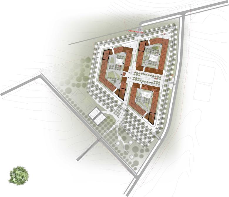 Mieszkanie Plus w Katowicach: koncepcja dla Nowego Nikiszowca pracowni 22Architekci