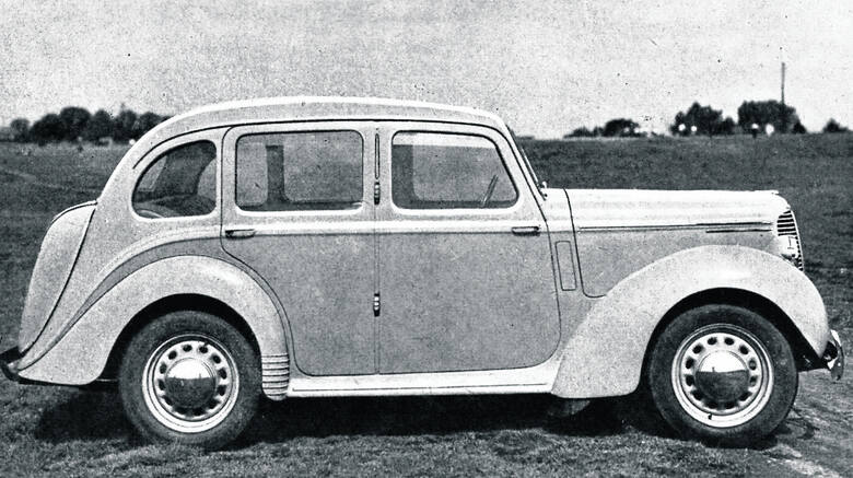 Hillman Minx model 1947 miał kształty całkiem jeszcze przedwojenne Fot: Archiwum autora