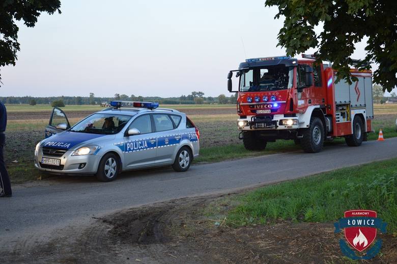 Wypadek pod Łowiczem. Dwie osoby zostały ranne [ZDJĘCIA]
