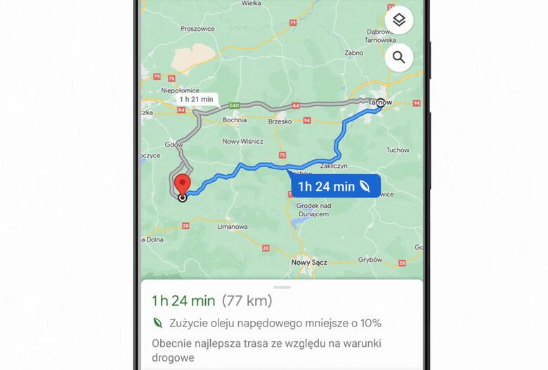 Mapy Google będą pokazywać najtańsze trasy. Firma deklaruje, że zaoszczędzimy 30 proc. na paliwie. Jak włączyć nowe ustawienia? 