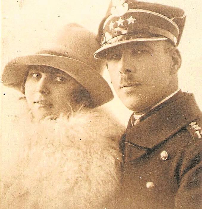 Marian Taczak z  żoną Stefanią.