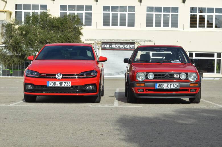 Volkswagen Polo GTI - testNajnowsze Polo GTI jest nieco większe niż Golf II GTI 1.8 16V. Ma o 7,5 cm większy rozstaw osi i jest około 260 kg cięższe.