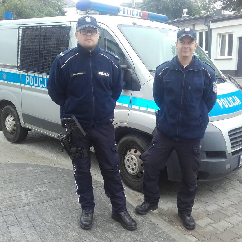 Policjanci z Łomży, którzy uratowali 58-latkę