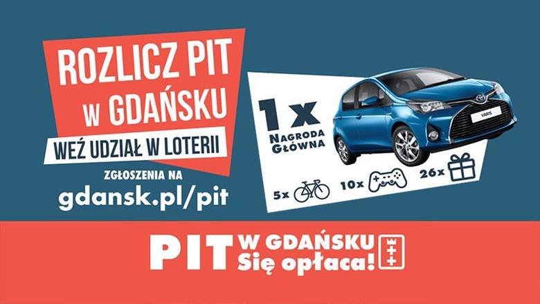 Nietypowa loternia. Rozlicz PIT w Gdańsku - wygraj samochód! 