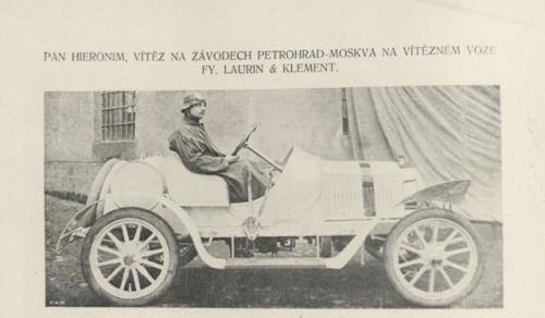 Fot. Skoda: Hieronimus w samochodzie Laurin & Klement